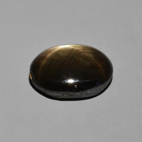 Safira estrela Preto Natural 4.00ct, oval, Opaco