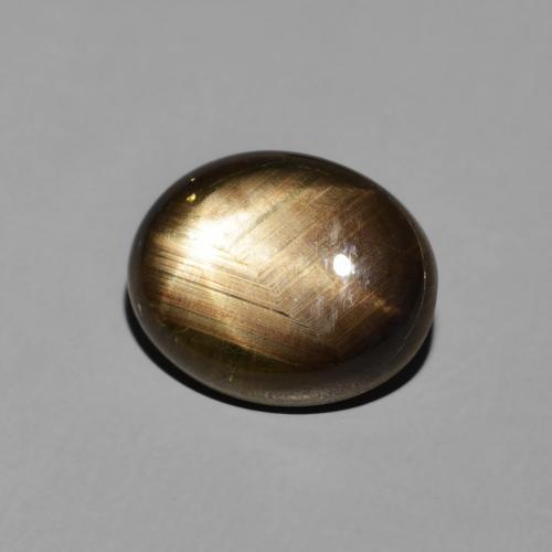Safira estrela Preto Natural 3.50ct, oval, Opaco