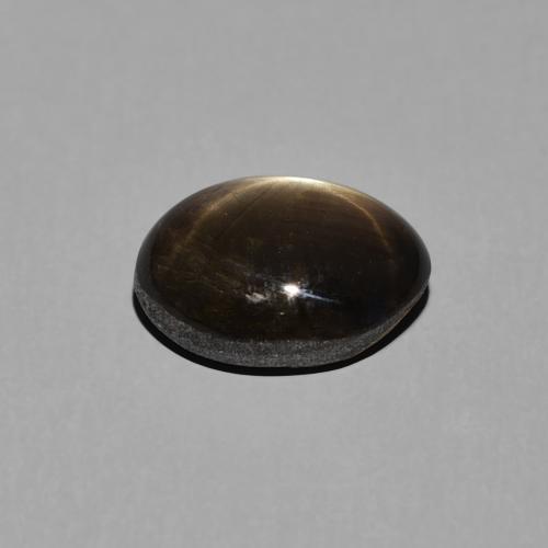 Safira estrela Preto Natural 3.34ct, oval, Opaco