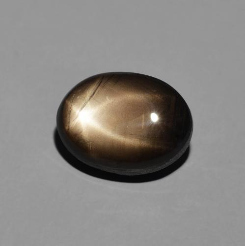 Safira estrela Preto Natural 4.23ct, oval, Opaco