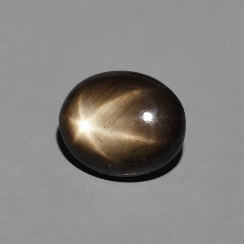 Safira estrela Preto Natural 2.92ct, oval, Opaco