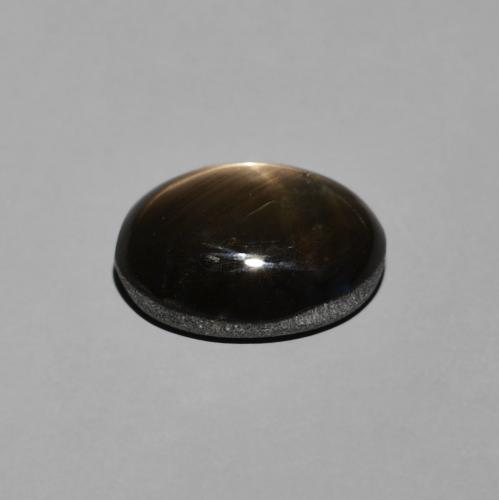 Safira estrela Preto Natural 3.42ct, oval, Opaco