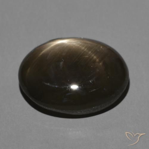 Safira estrela Preto Natural 3.70ct, oval, Opaco