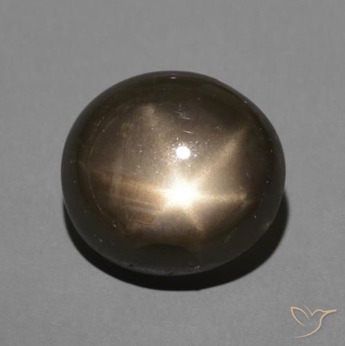 3.64ct Natural Preto Safira estrela, oval, Opaco