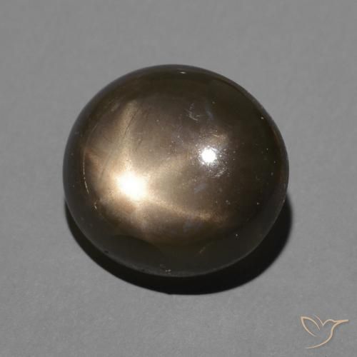 Safira estrela Preto Natural 3.64ct, oval, Opaco