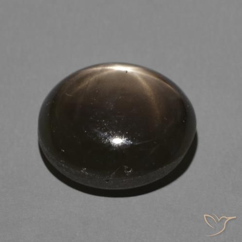 Safira estrela Preto Natural 3.64ct, oval, Opaco