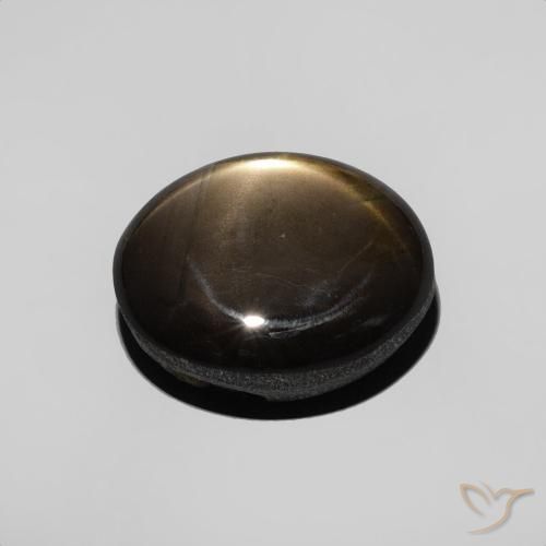 Safira estrela Preto Natural 3.55ct, oval, Opaco