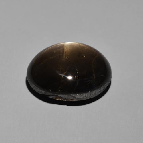 Safira estrela Preto Natural 17.54ct, oval, Opaco