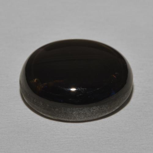 Safira estrela Preto Natural 20.30ct, oval, Opaco