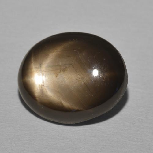 Safira estrela Preto Natural 11.05ct, oval, Opaco