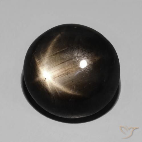 Safira estrela Preto Natural 15.48ct, oval, Opaco