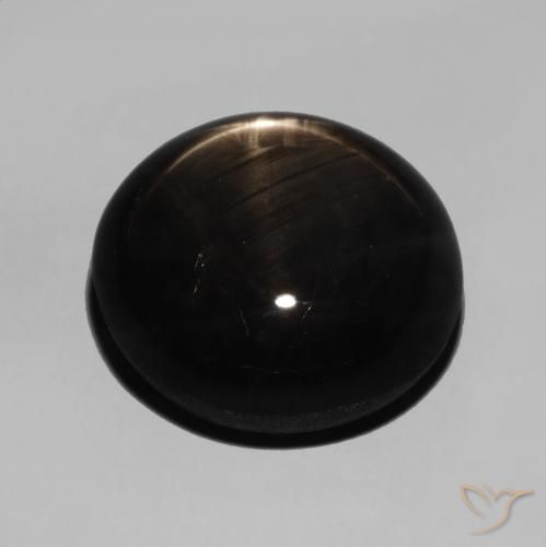 Safira estrela Preto Natural 15.48ct, oval, Opaco