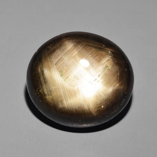 41.19ct Natural Preto Safira estrela, oval, Opaco