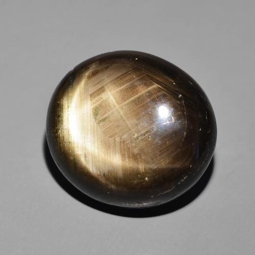 Safira estrela Preto Natural 41.19ct, oval, Opaco