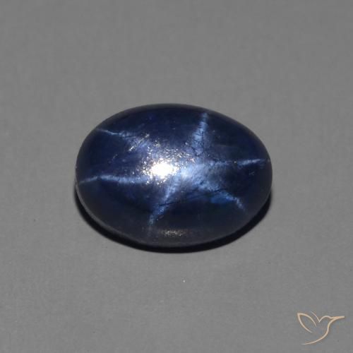 1.46ct Natural Azul profundo Safira estrela, oval, Opaco