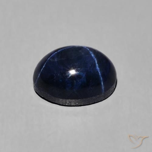 Safira estrela Azul profundo Natural 1.68ct, oval, Opaco