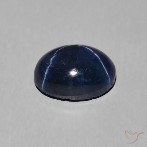 Safira estrela Azul escuro Natural 1.57ct, oval, Opaco