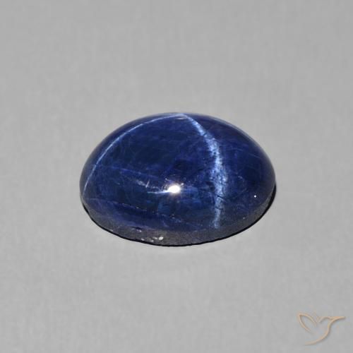 Safira estrela Azul profundo Natural 1.89ct, oval, Opaco