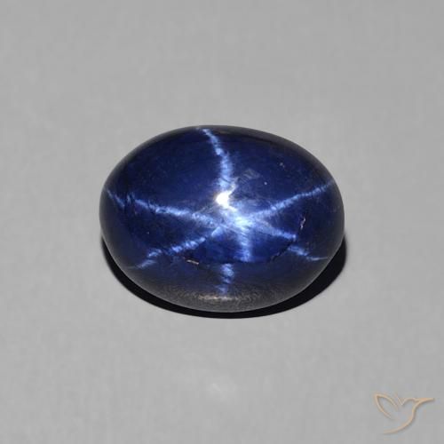 1.88ct Natural Azul-marinho Safira estrela, oval, Opaco