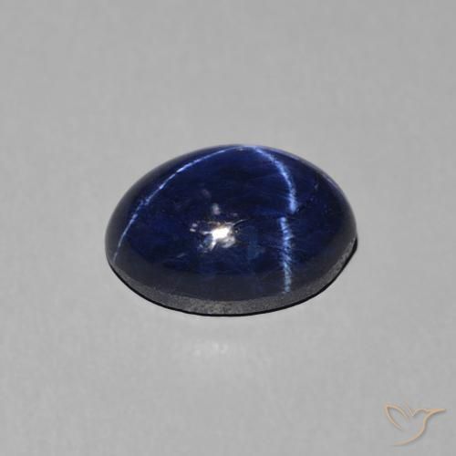 Safira estrela Azul-marinho Natural 1.88ct, oval, Opaco