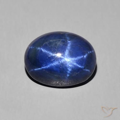 2.76ct Natural Azul-marinho Safira estrela, oval, Opaco
