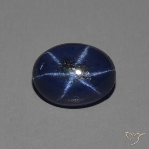 1.49ct Natural Azul profundo Safira estrela, oval, Opaco