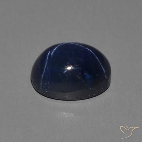 Safira estrela Azul profundo Natural 1.77ct, oval, Opaco