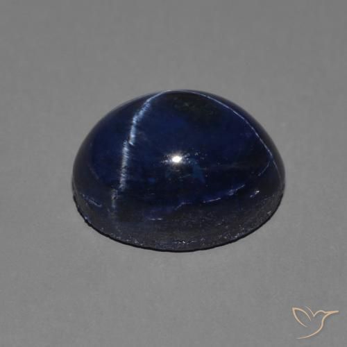 Safira estrela Azul-marinho Natural 3.60ct, oval, Opaco