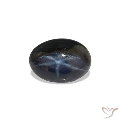 1.85ct Azul escuro Safira estrela, oval, Opaco