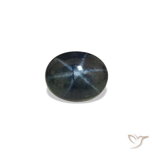 0.58ct Noite azul Safira estrela, oval, Opaco
