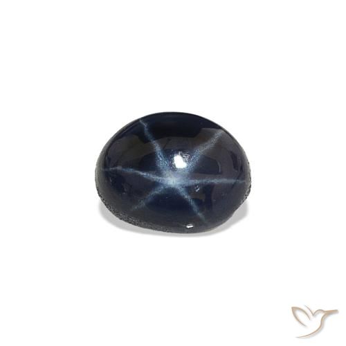 0.68ct Noite azul Safira estrela, oval, Opaco