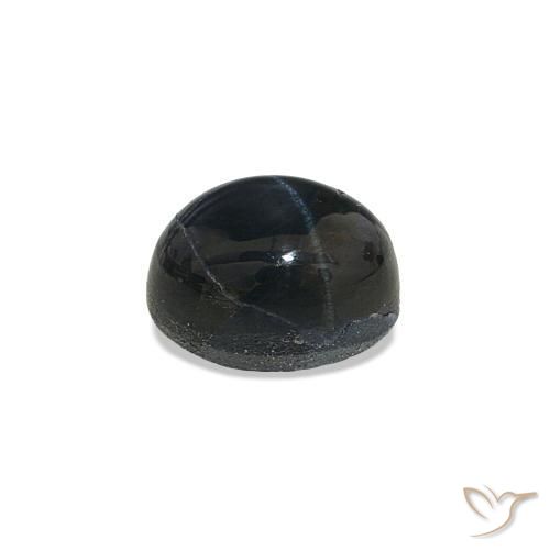 Safira estrela Noite azul Natural 0.90ct, Corte Oval, Opaco