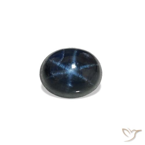 0.94ct Azul profundo Safira estrela, oval, Opaco
