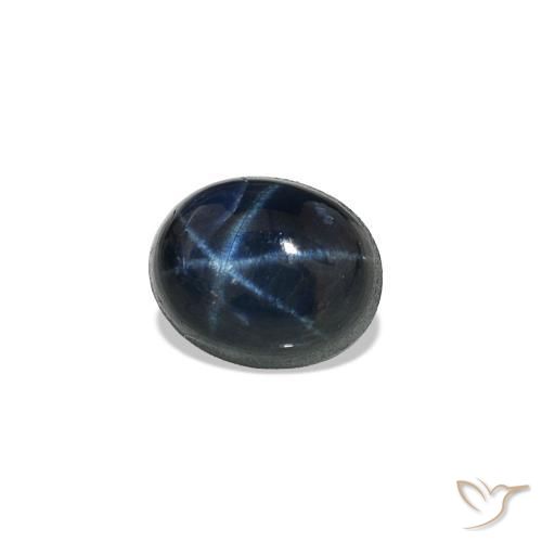 Safira estrela Azul profundo Natural 0.94ct, oval, Opaco