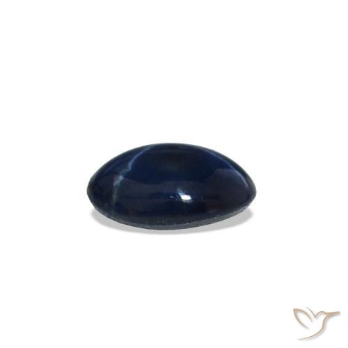 Safira estrela Azul escuro Natural 0.56ct, oval, Opaco