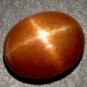 Pedra do sol estrela marrom natural 27,65ct, corte oval, opaco