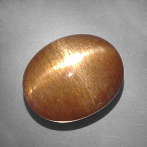 Pedra do Sol Estelar Marrom dourado Natural 18.75ct, Corte Oval, Opaco