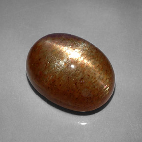 Pedra do sol estrela marrom natural 8,41ct, corte oval, opaco