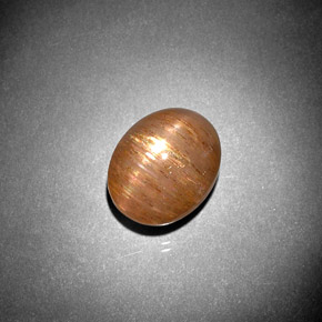 Pedra do Sol Estelar Marrom dourado Natural 5.57ct, Corte Oval, Opaco