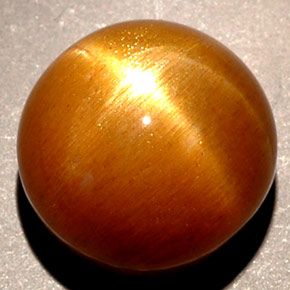 Pedra do Sol Estelar Marrom dourado Natural 5.43ct, Corte Redondo, Opaco