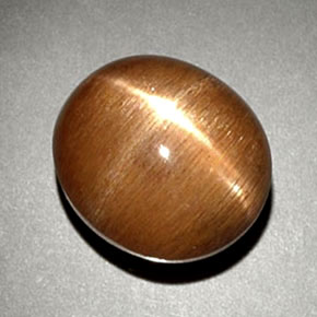 Pedra do Sol Estelar Marrom dourado Natural 6.93ct, Corte Oval, Opaco