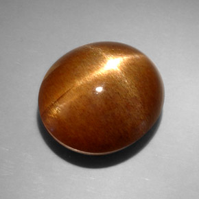Pedra do sol estrela marrom natural 14,95ct, corte oval, opaco