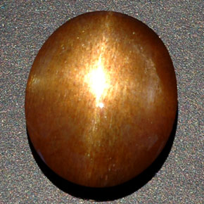 Pedra do sol estrela marrom natural 8,09ct, corte oval, opaco
