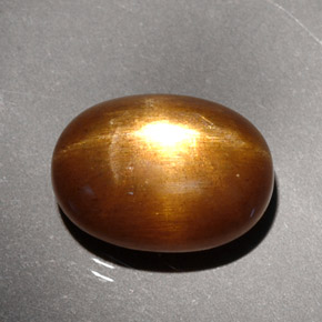 Pedra do Sol Estelar Marrom dourado Natural 4.40ct, Corte Oval, Opaco