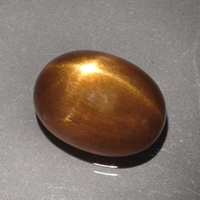 Pedra do Sol Estelar Marrom dourado Natural 4.40ct, Corte Oval, Opaco