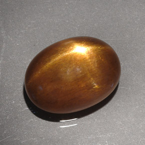 Pedra do Sol Estelar Marrom dourado Natural 4.40ct, Corte Oval, Opaco