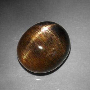 Pedra do sol estrela marrom natural 12,68ct, corte oval, opaco
