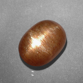 Pedra do sol estrela marrom natural 2,81ct, corte oval, opaco