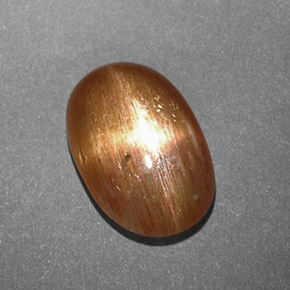 Pedra do Sol Estelar Marrom dourado Natural 1.34ct, Corte Oval, Opaco