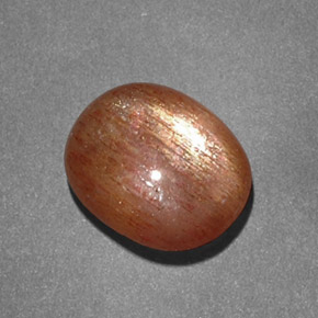 Pedra do Sol Estelar Marrom dourado Natural 2.11ct, Corte Oval, Opaco